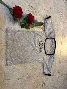 Grey 'Diva' Top
