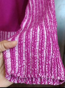 Turtle Neck Purple Sweater