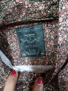 Party Wear Printed Mens Shirt Xxl