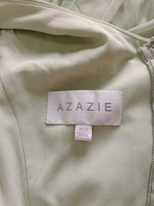 Elegant Green One-Shoulder Gown Azazie(A22)