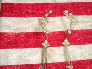 Elegant Gold Tone Jewel Necklace &amp; Earring Set