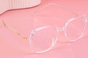 Voyage Glam Transparent Square Eyeglasses