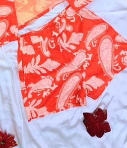 Orange Paisley Set