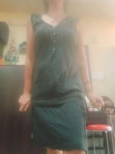 Vintage Embellished Sleeveless Dress