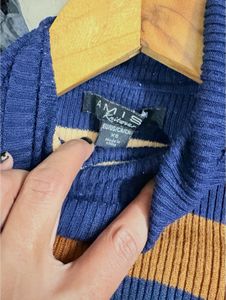 Striped Turtleneck Top