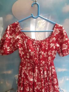 Floral Red Sundress