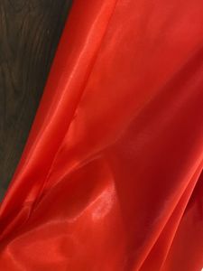 Red Cowl Neck Slip Top