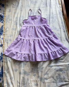 Cute Purple Tiered Dress