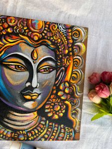 Krishna Abstract Painting On Canvas