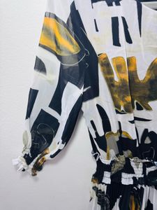 Abstract Print Dress