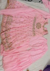 Pink Embroidered Kurta Set