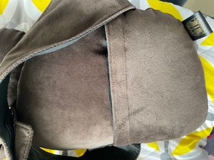 Pharaoh Necktor Universal Maybach Mercedes Style Car Headrest Ultra Soft Pillow for Mercedes Benz Maybach | Premium Suede Material | Luxurious Neck Support | S Class Type Cushion | pack of 2 (Grey)