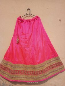 Pink And Orange Lehenga Choli