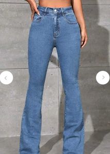 Flared Light Wash Jeans - never worn