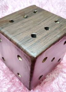 Wooden Dice Decor/ Pen Holder