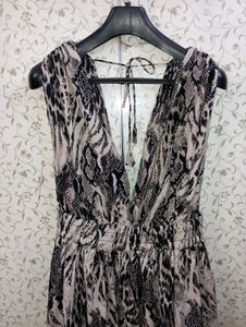 Snake Print Maxi Dress