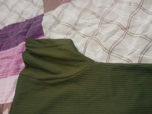 Cute Olive Green Graphic Tee