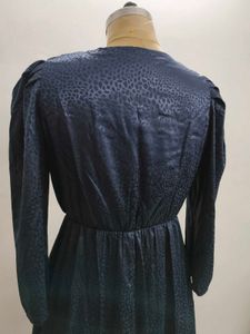Navy Satin Dress(Fixed Price)