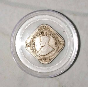 1929 India George V King Emperor Coin