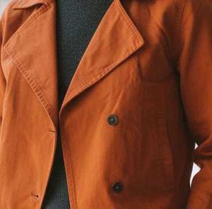 Orange Cropped Jacket