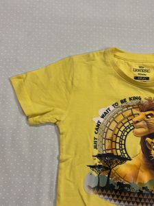 Kids Lion King Graphic T-shirt Yellow