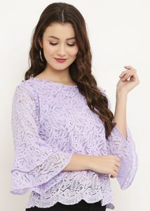 Lavender Lace Top
