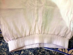 White Cotton Joggers