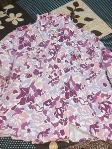 Floral Print Overshirt