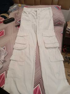 White Cargo Pants (Not Selling In Coin)