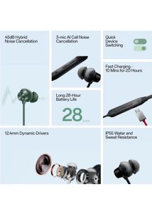 OnePlus Bullets Wireless Z2 ANC Earphones with mic