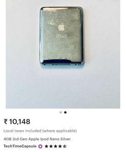 Original Apple ipod Nano Silver Music Player