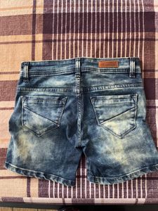 Blue Denim Shorts For Women