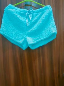 Fluffy Blue Lounge Shorts winter ❄️