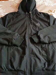 Derby Ten Black Hooded Jacket