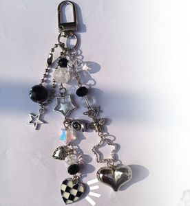 gothic heart bag charm
