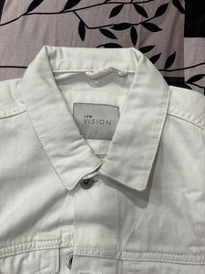 Stylish White Denim Jacket