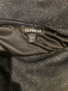 Express Black Glitter Dress