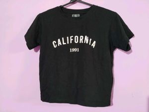 Black Crop Top Cotton