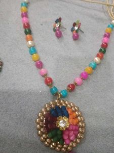 Colorful Beaded Necklace Set