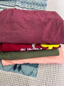 Combo Of 4 Oversized T-shirt