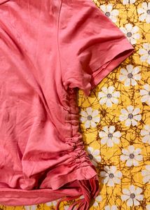 Not New But Good In Condition Solid Pink Top.