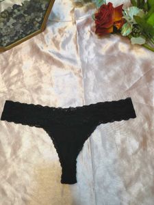 Black Lace Thong