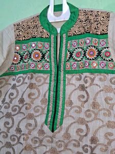 Embroidered Mirrorwork Kurti