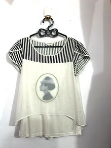 Chic Striped Detail Top