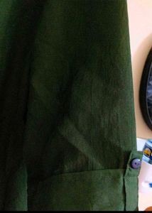 Green Button-Down Top