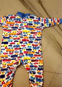Cute Car Print Romper 💙