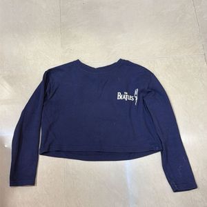 The Beatles Cropped Long Sleeve