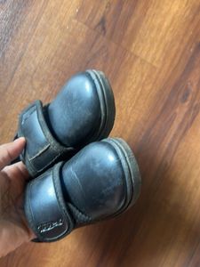 Black school shoes in size 8
