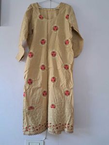 3 Pc Stitched Kurta Set With Salwar