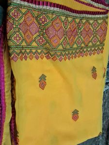 Embroidery  work  saree